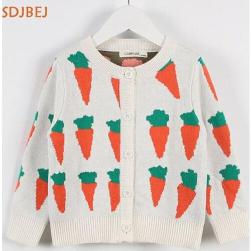 2021 Cardigan Infantil Spring Autumn Baby Girls Sweater Warm Knitwear Sweaters For Girl Knitted Sweater Pullover Clothes