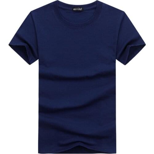 Mens Summer Plain Solid Color Slim Fit T-Shirt Short Sleeve Crew Neck Casual Basic Pullover Tops Cotton Sports Athletic Workout