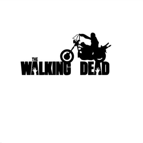 Walking Dead Motorcycle Vinyl Car Laptop Window Wall Decal Sticker Vinyl Car Wrap