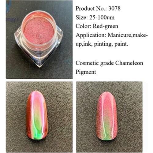 Cosmetic grade pearlescent color-changing pigment mica powder manicure chameleon mirror powder optical eye shadow lip gloss