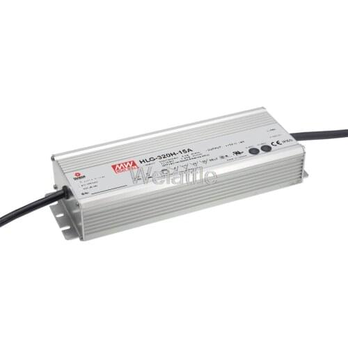 MEAN WELL HLG-320H-12 12V 22A 264W HLG-320H-12B Single Output LED Voltage PMW Dimming Driver Power Supply A B D type IP67