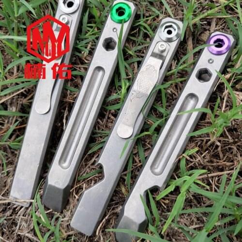 Titanium Alloy TC4 Crowbar Outdoor Survival Defense EDC Multi-Tool Corkscrew
