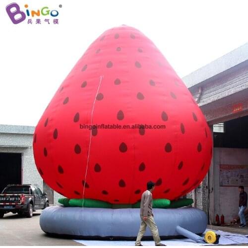 Customized 7 Meters Inflatable Strawberry Fruit Balloon for Party Event Decoration Toys