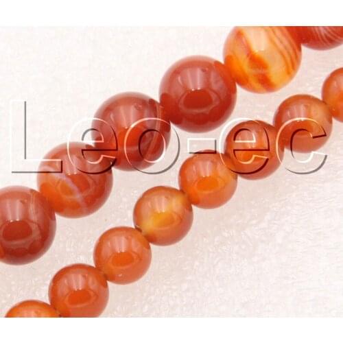 Natural 6mm 8mm round red Agates Loose Strand For Jewelry Making 15" V1304