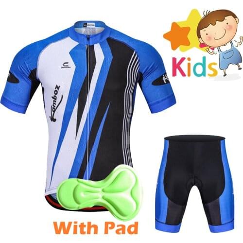 2020 New Cycling Jersey Set for Boys Girls Pro Cycling Clothing for Kids Ropa Ciclismo Childrens Bicycle Wear Racing Bike Wear