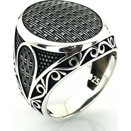 Sterling Sheer Processing Custom Design New Silver Men 'S Ring