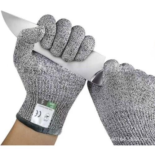 AS Fishing Gloves Breathable Cut Resistant Protection Safety Anti Cut Gloves Outdoor Fish Meat Knife Cutting Tackle Assist