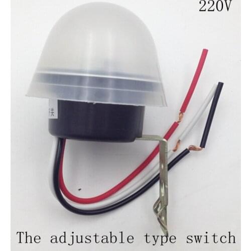 1pcsThe adjustable type switch Waterproof as-20 light-control switch 220v multi-purpose light sensor automatic switch controller