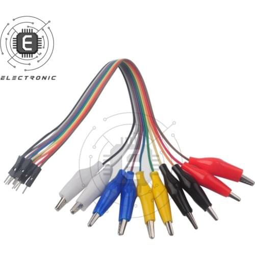 10PIN 20CM 30CM Male and Female DuPont Line Banana Plug to Alligator Clip cable jump Lead Jumper Line Wire Test DIY
