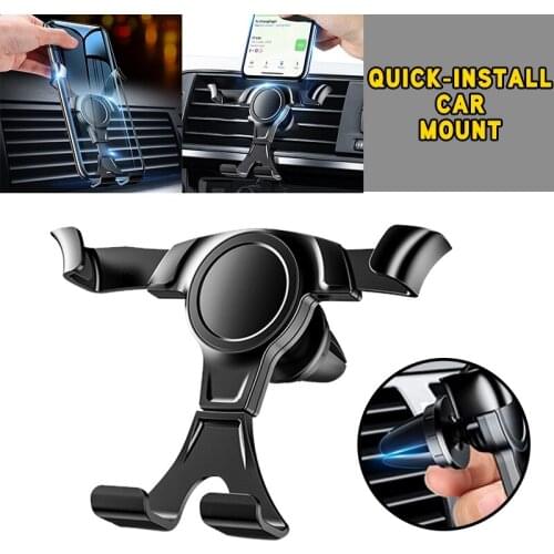 Pcmos Universal Car Bracket Gravity Car Bracket Phone Holder Air Vent Mount For Smart Phone Mounts Holder Interior Accessories