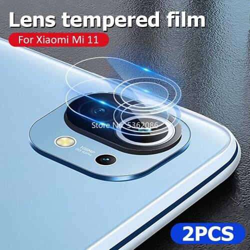 2Pcs Camera Protective Glass for Xiaomi Mi 11 Glass for Xiaomi 10 Mi 10T Pro 10 Lite Ultra Len Protector Film for Xiaomi Mi11 5G