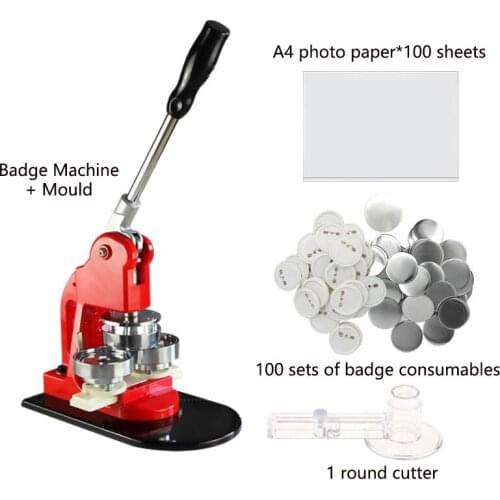Badge Making Machine JY-X01 Customized Equipment DIY Brooch Keychain Badge Making Machine Pin Epaulette Pressing Machine