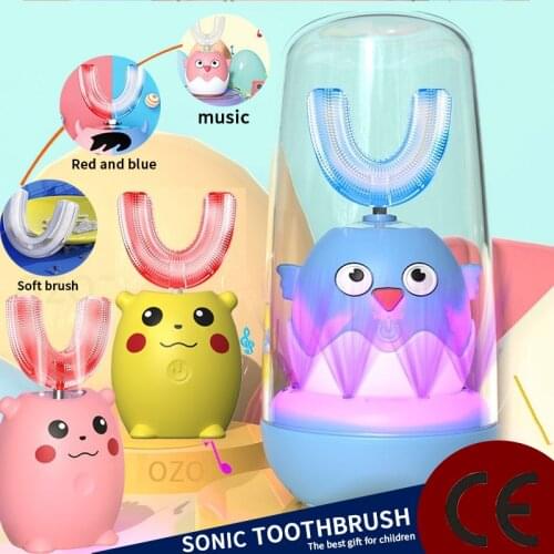Sonic Kids Electric Toothbrush Fully Automatic Electric Tooth Brush Cartoon Pattern Music Electric Toothbrush For Children Gift