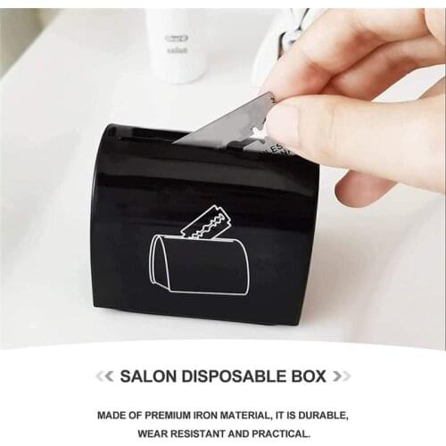 1pc Blade Disposal Case High Quality Razor Blade Safe Guard Storage Bank Household Man Manual Shaving Razor Supplies