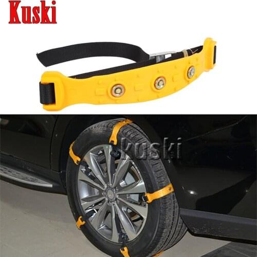 10X Car Wheel Snow Chains For Suzuki Swift Grand Vitara SX4 Vitara 2016 Jimmy For Ford Focus 2 3 1 Fiesta Mondeo Kuga Ecosport
