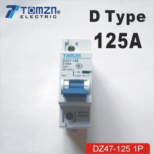 1P 125A 240V/415V 50HZ/60HZ Circuit breaker MCB sp