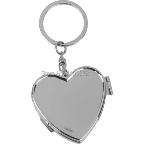200pcs Heart Shaped Metal 2 Grid Pill Box boxes Organizer Medicine Container Case Jewellery Storage Pocket Portable Heart Shape