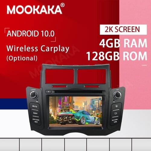 PX6 Android 10.0 4+128G Screen Car Multimedia Player for Toyota Yaris 2005-2011GPS Navigation Auto Audio Radio Stereo Head Unit