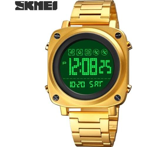 SKMEI Watch Male 2021 Sports Digital Watches Men Waterproof Steel Military 2 Times Watch For Men Wristwatch Relogio Masculino