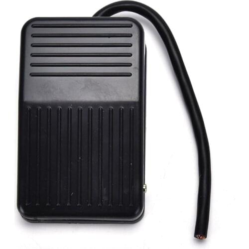 Black 220V 10A Nonslip Momentary Electric Power Foot Pedal Switch