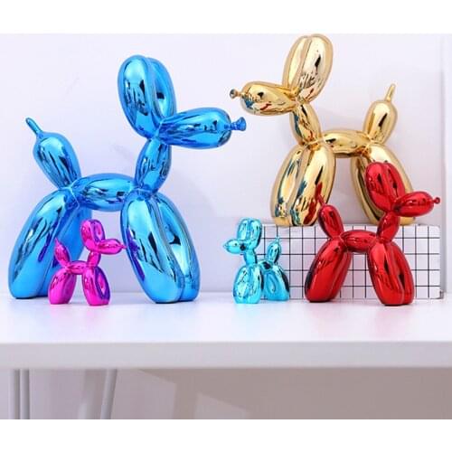 Color Customize Pattern Design L Balloon V Dog Special Statue Modern Art Sculpture Home Decoration Best Xmax Gift