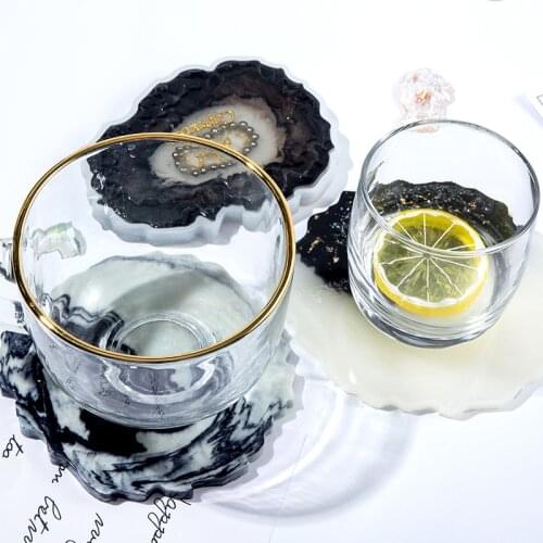 Flower Crystal Coaster Resin Casting Mold Silicone Making Epoxy Mold Tool For DIY Craft Tray Tea Pad Insulation Cup Mat Supplies