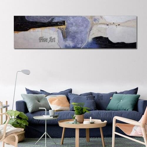 Artwork Picture Handpainted Abstract Landscape Oil Painting Wall Art Canvas Painting Pictures for Living Room No Framed