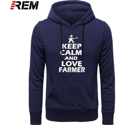 KEEP CALM I'M A FARMER Farming TRACTOR Funny Men Brand Clothes Casual Fashion long Sleeve Mens Hoodies, Sweatshirts