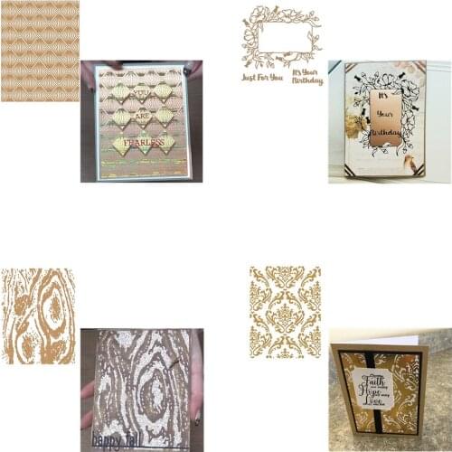 Creative Background Decoration Fancy Frame Birthday Words Hot Foil Plates For Scrapbooking DIY Ablum Paper Cards New Design 2020