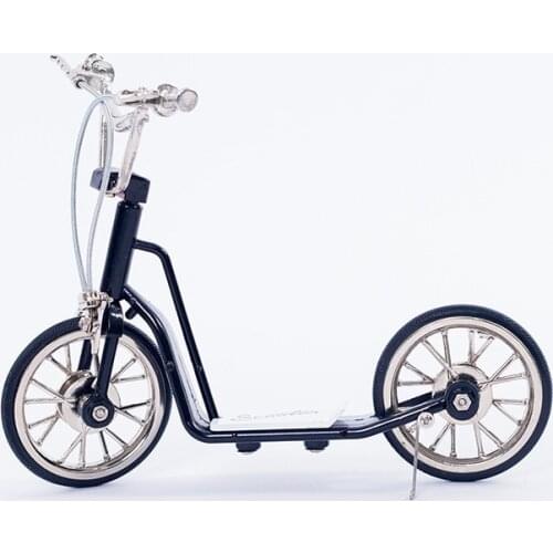 Mini finger scooter DIY alloy Bicycle model ornaments assembled toys doll accessories scooter model