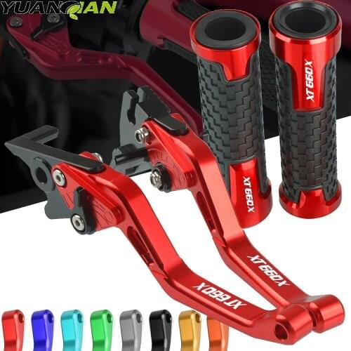 Motorcycle Grips Handle Grips Brake Clutch Levers For YAMAHA XT660 XT 660 XT660X XT660/X/R/Z 2004-2017 2016 2015 2014 2013 2012