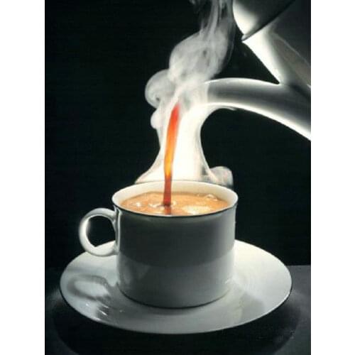 5d DIY Coffee cup picture of rhinestone diamond painting cross stitch kits mosaic diamond embroidery coffee pot