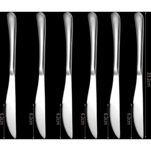 Dinner Knives Set 6/12 pcs Stainless Steel Steak Knife Set Of 12 For Chefs Commercial Kitchen Great For Bbq Weddings Dinners Par