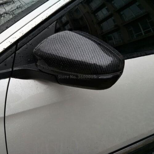 For Peugeot 3008 GT 2016 2017 2018 2019 2020 Carbon Fiber Side Wing Rear View Door Mirror Cover Trim Exterior Car Accessories