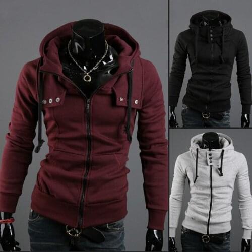 New Spring Men 'S Top Quality Fashion Track Suit Sweatshirt Slim Mens Hoodies Pullover Outwear Jacket
