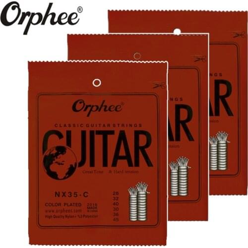 Orphee NX35-C 028-045 Classical Guitar Strings nylon silver jacketed wire Vacuum Packaging guitar parts 3 set