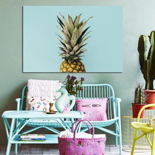 Pineapple Posters And Prints Canvas Painting Scandinavian Modern Nursery Wall Picture for Living Room Nordic Style Kids Decor
