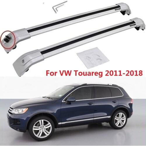 New Silver for VW Volkswagen Touareg 2011 2012 2013 2014 2015 2016 2017 2018 Baggage luggage roof rack roof rail cross bar