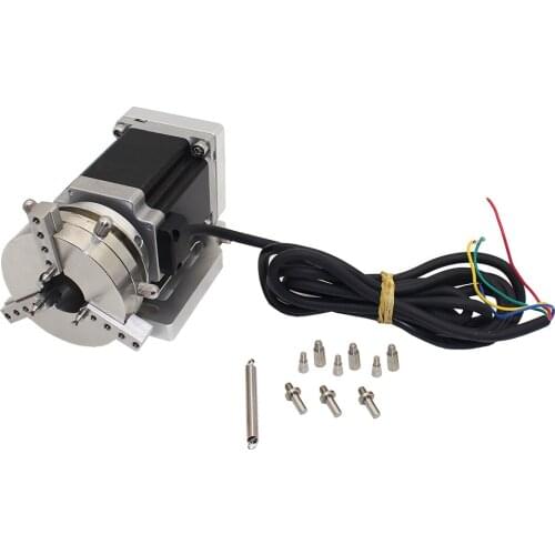 Mini Laser Marking Machine Rotation Axis Stainless Steel Rotating Fixture Ring Jewelry Rotary Marking Workbench with 69MM Chuck