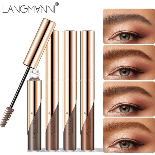 4 Colors Long-lasting Dye Eyebrow Gel Tattoo Tint Enhancer Eyebrow Cream Waterproof Eye Brow Dye Cream Lady Makeup Cosmetic Tool