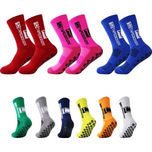 Mens Training Socks Lined with Ankle Socks in Tube Fashion Multicolor Sports Non-slip Socks Football Socks