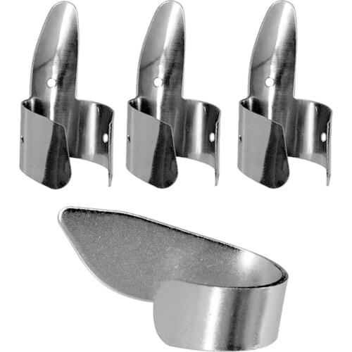 3Pcs Metal Finger Pick and 1Pc Thumb Pick Plectrums for Uke Banjo Guitar