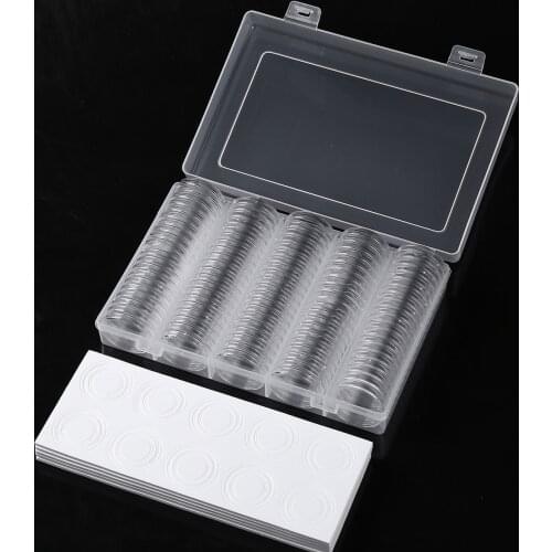 30mm Plastic Coin Capsule Cases Souvenir Coin Crafts Protect Box Antioxidant Dustproof Collection Holder Coins Storage Container
