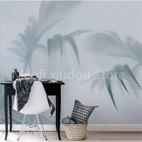 Milofi custom 3D wallpaper mural modern minimalist tropical plant wallpaper wall covering living room bedroom wallpaper