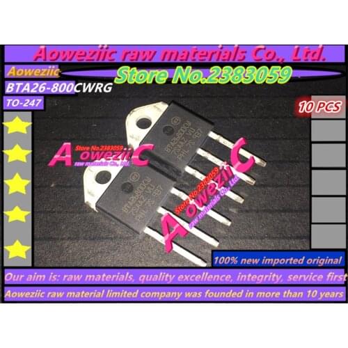 Aoweziic 100% new imported original BTA26800CW BTA26-800CW BTA26-800CWRG TO-247 Bidirectional thyristor 25A 800V