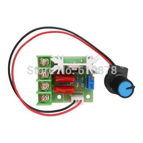 Free ship,FR-4 Board 2000W Adjust 220V AC Voltage Regulator for Lamps / Electric Iron / voltage / temperature with External Knob