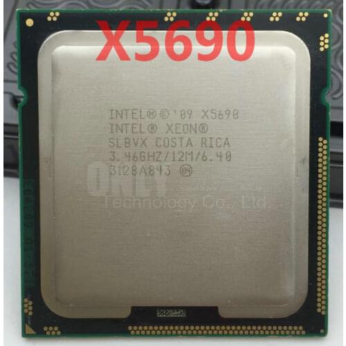 Free Shipping Intel Xeon X5690 CPU processor /3.46GHz /LGA1366/12MB L3 Cache/Six Core/ server CPU processor