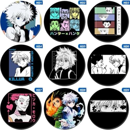 Hunter x Hunter Cosplay Badges Gon Freecss Brooch Icon Collection Bags Killua Zoldyck Kurapika Breastpin for Backpacks