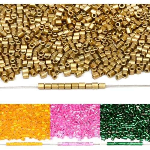 Approx.2mm Cylindrical Glass Seed Beads for Necklace Bracelet Czech Glass Beads for Jewelry Making DIY Needle Wholesale
