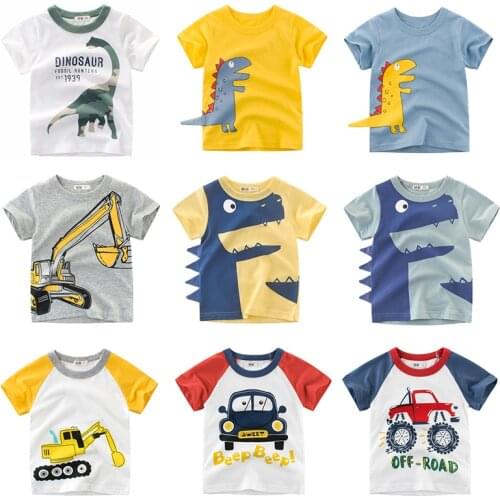 Childrens T-Shirt Children for Boys A Boy Girls Kids Kids Shirts Child Baby Toddler Cotton Cartoon Tee Tops Clothing Short